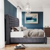 AMERLIFE Upholstered Platform Bed with 52.8'' Tall Sleigh Headboard - 4 of 4