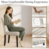 Space-Saving Profile, Compact Armless Chairs for Apartments/Kitchen Nooks (Textured -Blend Fabric + Scratch- Legs) - 4 of 4