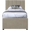 Meridian Furniture,Hudson Vegan Leather Twin Trundle Bed - 2 of 4