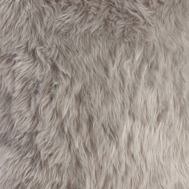20"x20" Oversize Down Filled Faux Fur Square Throw Pillow - Saro Lifestyle, 3 of 5