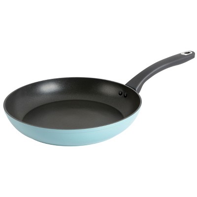 Gibson Bowcroft 11 Inch Aluminum Nonstick Frying Pan in Dusty Blue