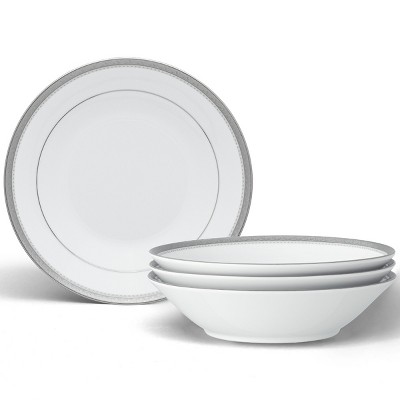 Noritake Charlotta Platinum Set of 4 Soup Bowls
