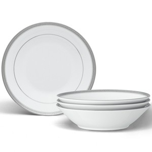 Noritake Charlotta Platinum Set of 4 Soup Bowls - 1 of 4