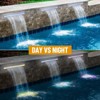 Pool Fountain Stainless Steel, Pool Waterfall with LED Strip Light, Waterfall Spillway Rectangular Garden Outdoor, LED Pool Fountains - 2 of 4