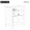 30"W Bathroom Vanity with/without Ceramic Sink Top, Bathroom Storage Vanity Cabinet with Drawer, White -ModernLuxe - image 4 of 4