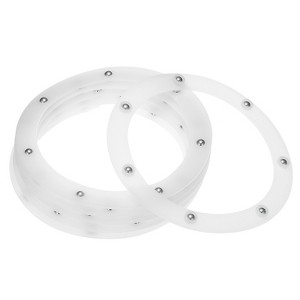 Unique Bargains Acrylic 360 Degree Rotating Durable Convenient Storage Lazy Susan Turntable 6 Pcs - 1 of 3