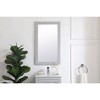 Elegant Lighting Aqua rectangle vanity mirror 18 inch in Grey - 2 of 4