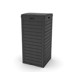 Chic Crate-Resin Manual Lift Outdoor Trash/Recycling Bins - 31 Gallons - 1 of 4