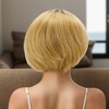 Unique Bargains Women's Straight Short Hair Wig 13x4x1in 150 Real Human Hair 6in 1 Pc - 3 of 4