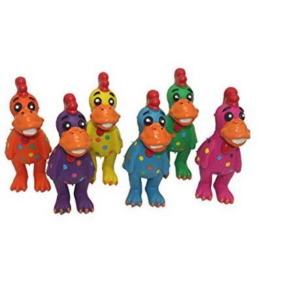 Multipet Mini Globken Latex Plush Filled Polka Dot Chicken Dog Toy