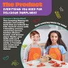 MasterChef Junior Dumpling Making Set- 5 Pc Kit- Real Cookware for Kids Includes Recipes Steamer Basket Mold Press Measuring Spoons Steamer Paper, - 2 of 4