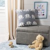 Elliot Knit Pillow - Light Grey/Natural - 20"X20" - Safavieh - 2 of 3