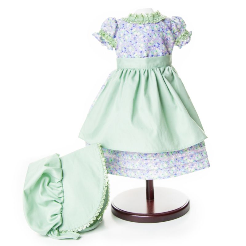 The Queen's Treasures 18 Inch Doll 3 Piece Purple and Green Prairie Dress, 1 of 11