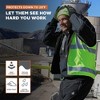 RefrigiWear High Visibility Orange Reflective Reversible Softshell Safety Vest - 4 of 4