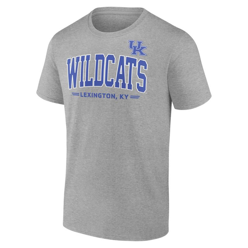 NCAA Kentucky Wildcats Men&#39;s Gray Bi-Blend T-Shirt, 2 of 4
