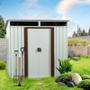 NicBex 6x5 FT Outdoor Storage Shed,Metal Outdoor Shed with Window Transparent Plate,Storage Sheds for Garden - 2 of 4