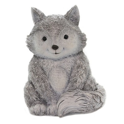 Home & Garden 9.5" Fox Pudgy Pal Garden Statue Decor Spring Roman, Inc  -  Outdoor Sculptures And Statues