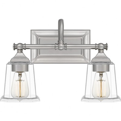 Quoizel Lighting Nicholas 2 - Light Vanity in  Brushed Nickel