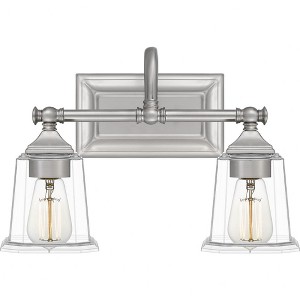 Quoizel Lighting Nicholas 2 - Light Vanity in  Brushed Nickel - 1 of 4