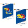 University of Kansas NCAA Licensed Double-Sided House Flag 28" x 40" Briarwood Lane - 3 of 3