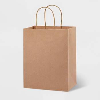 Small Striped Gift Bag White/Brown - Spritz™