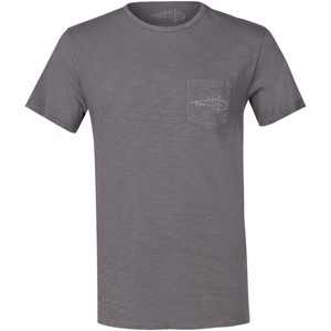 Reel Life Stinson Slub Pocket Adventure Wave T-Shirt - Silver Filigree - 1 of 2