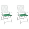 vidaXL Chair Cushion Set of 2 Green Oxford fabric (100% polyester) - 4 of 4