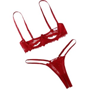 Avidlove Lingerie Set For Women Lace Bra and Panty Set Underwire ...