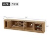 NicBex TV Stands for Living Room,Modern Entertainment Center with Cabinets and Open Shelves,TV Console for Living Room, Bedroom, Home,Natural - 3 of 4