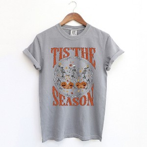 Simply Sage Market Women's Tis The Season Fall Short Sleeve Garment Dyed Tee - 1 of 2