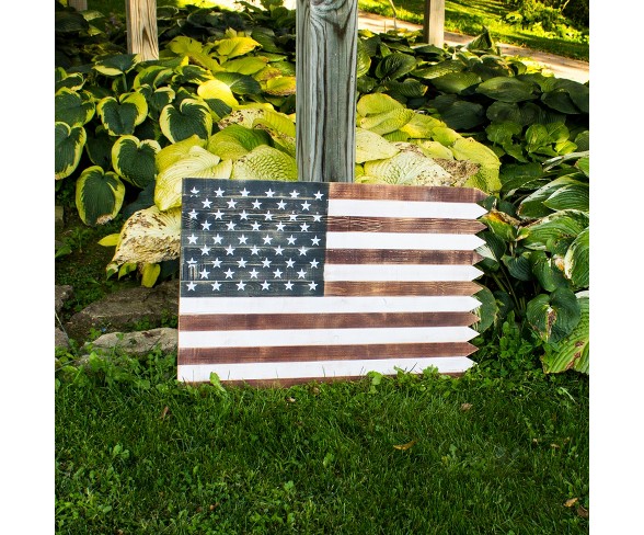 36" Wood Indoor/Outdoor Flag Wall Art Decor - Backyard Expressions&#174;