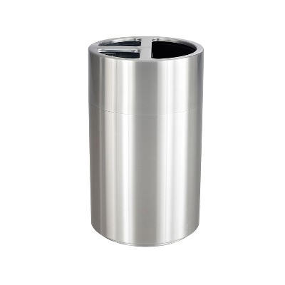 Safco 40 Gallon Recycling Receptacle Metallic 9941SS