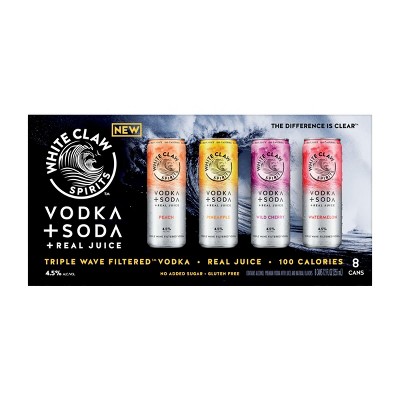 White Claw Spirits Vodka Soda Variety - 8pk/12 fl oz Cans