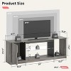 Bestier Modern TV Stand for up to 65" TVs Gaming Entertainment Center with Adjustable Shelves for PS5 - 58 inches - 3 of 4
