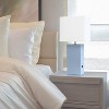 Modern Leather Table Lamp with USB and Fabric Shade - Elegant Designs - 3 of 4