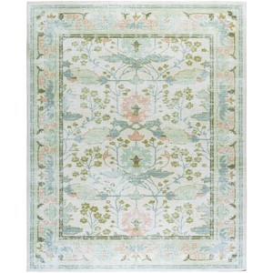 Martha Stewart Floral - MSRW181 - Indoor Power Loomed Machine Washable Skid-Resistant Rugs - 1 of 4