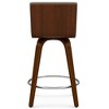 WyndenHall Madigan Swivel Counter Height Barstool Gray - 4 of 4
