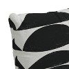 18"x18" Skyline Furniture Square Outdoor Throw Pillows Black and White Halfmoon: Woven Polyester, Zipper Closure - 3 of 4