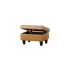 DOMETOUR Semi PU Synthetic Leather Storage Ottoman for Living Room or Bedroom Ginger - 4 of 4