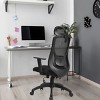 Mesh Office Desk Chair Recliner Adjustable Mid Back Chair with Lumbar Support - 3 of 4
