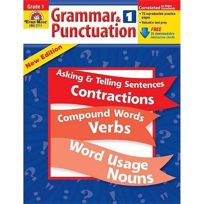 Grammar & Punctuation Grade 1 - by  Evan-Moor Educational Publishers (Paperback)