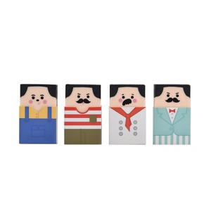 HTUTWOO Bald Guy Erasers - Stylish Gradual Balding Erasers, Easy to Use for Office & School,for Students - 1 of 4