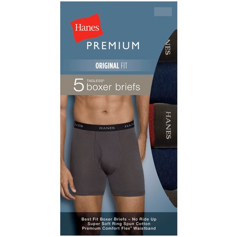 Hanes Men's Premium Comfort Soft Waistband 5pk Boxer Briefs - XL : Target
