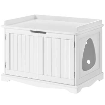 Yaheetech Large Cat Litter Box Enclosures Wooden Storage Side Table