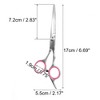 Unique Bargains Pet Grooming Scissors 5.5 Inches Silver Tone Pink 1 Pc - 2 of 4