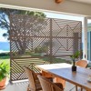 Pexfix 72 x 47 Inch Metal Privacy Screen Freestanding Outdoor Divider Panel For Patio Deck Balcony Heavy Duty Base Weatherproof Brown Mountain Shape - 4 of 4