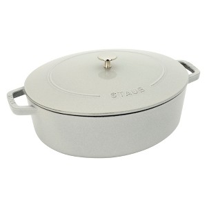 Staub Cast Iron 6.25-qt Shallow Oval Dutch Oven - 1 of 4