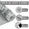 Washable Vintage Distressed Area Rug,Oriental Medallion Accent Carpet,Ultra-Soft Low Pile Non-Slip Floor Mat for Living Room Bedroom Office - 4 of 4