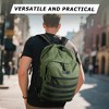 Wrangler Tradesman Backpack for Men, Water Resistant Casual Daypack for Travel Work School, Unisex Laptop Backpack with Notebook Sleeve - 3 of 4