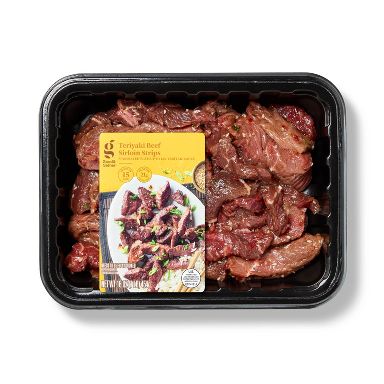 Fresh Teriyaki Beef Sirloin Strips - 1lb - Good & Gather™